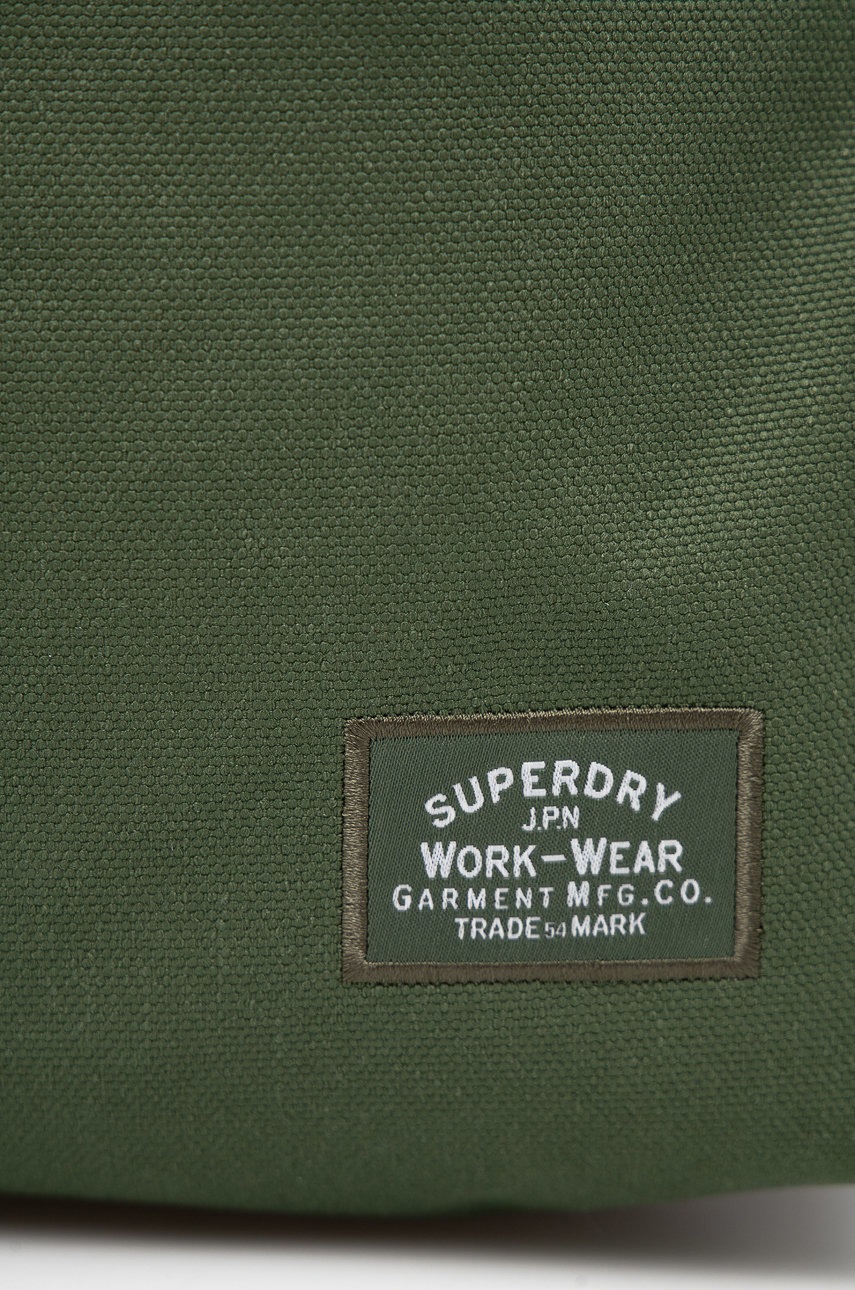

Рюкзак Superdry жіночий колір зелений великий однотонний