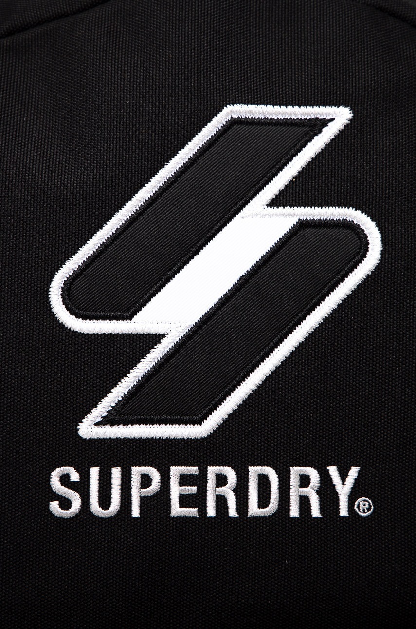 

Рюкзак Superdry жіночий колір чорний великий з аплікацією