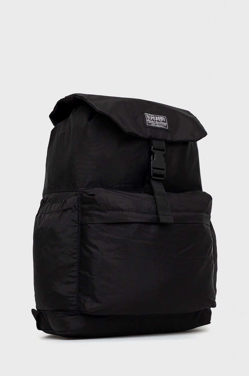 

Рюкзак Superdry жіночий колір чорний великий однотонний