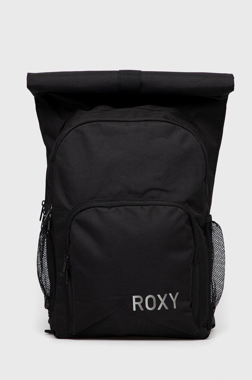 Roxy rucsac femei, culoarea negru, mare, cu imprimeu answear.ro