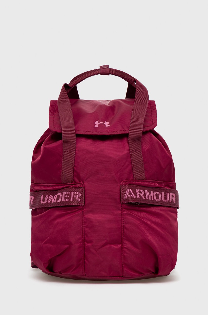 

Раница Under Armour в бордо малък размер с изчистен дизайн