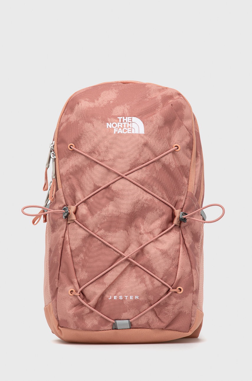 

Раница The North Face дамски в розово голям размер с десен, Розов
