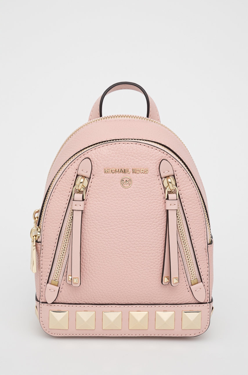 Michael michael kors ghiozdan de piele femei, culoarea roz, mic, neted