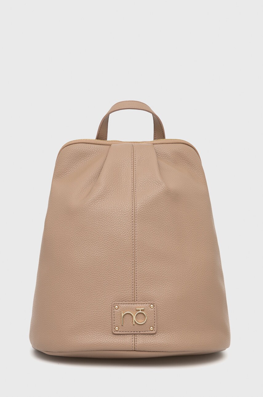 Nobo rucsac femei, culoarea bej, mare, neted