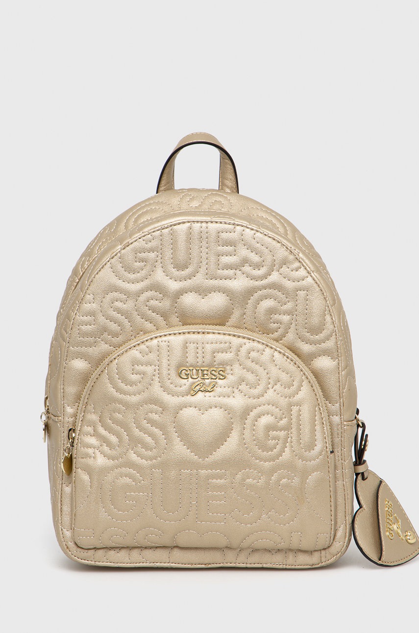 

Детска раница Guess малък размер с изчистен дизайн, Злато