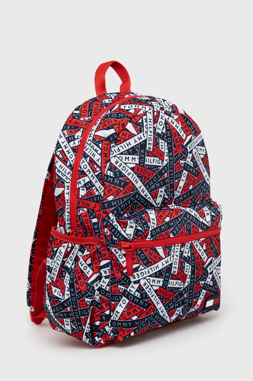 

Рюкзак Tommy Hilfiger цвет красный большой узорный