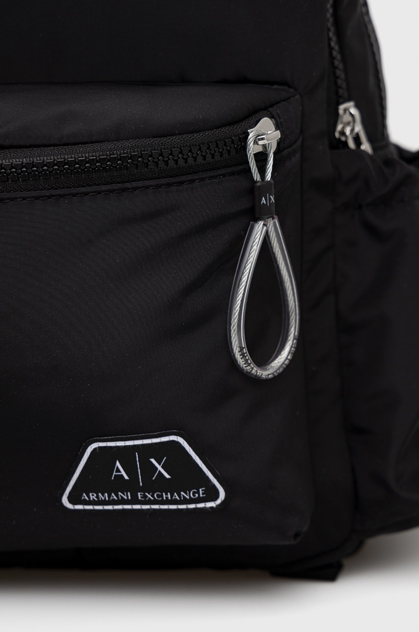 

Рюкзак Armani Exchange мужской цвет чёрный большой однотонный