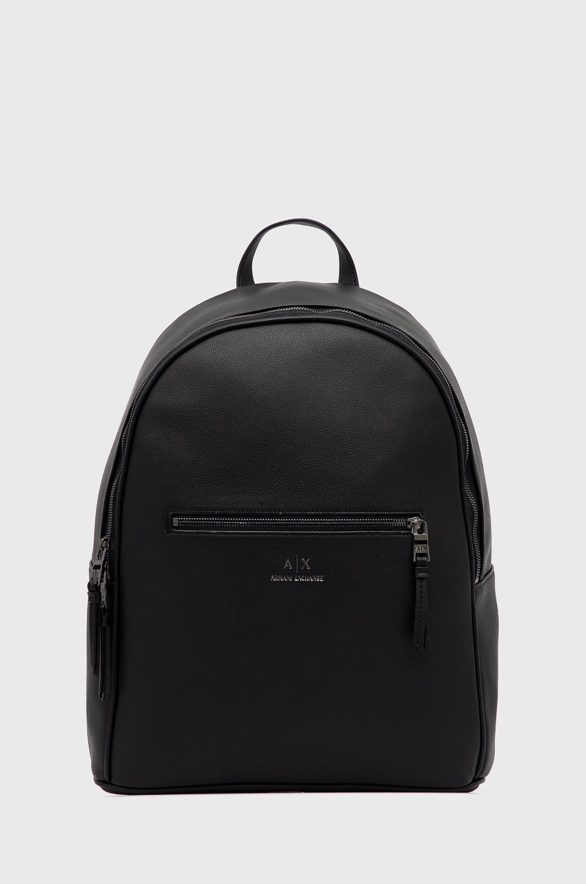 Armani Exchange rucsac barbati, culoarea negru, mare, neted