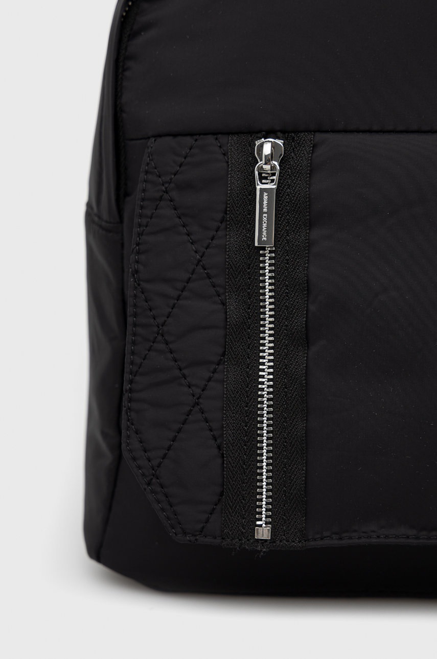

Рюкзак Armani Exchange чоловічий колір чорний великий однотонний