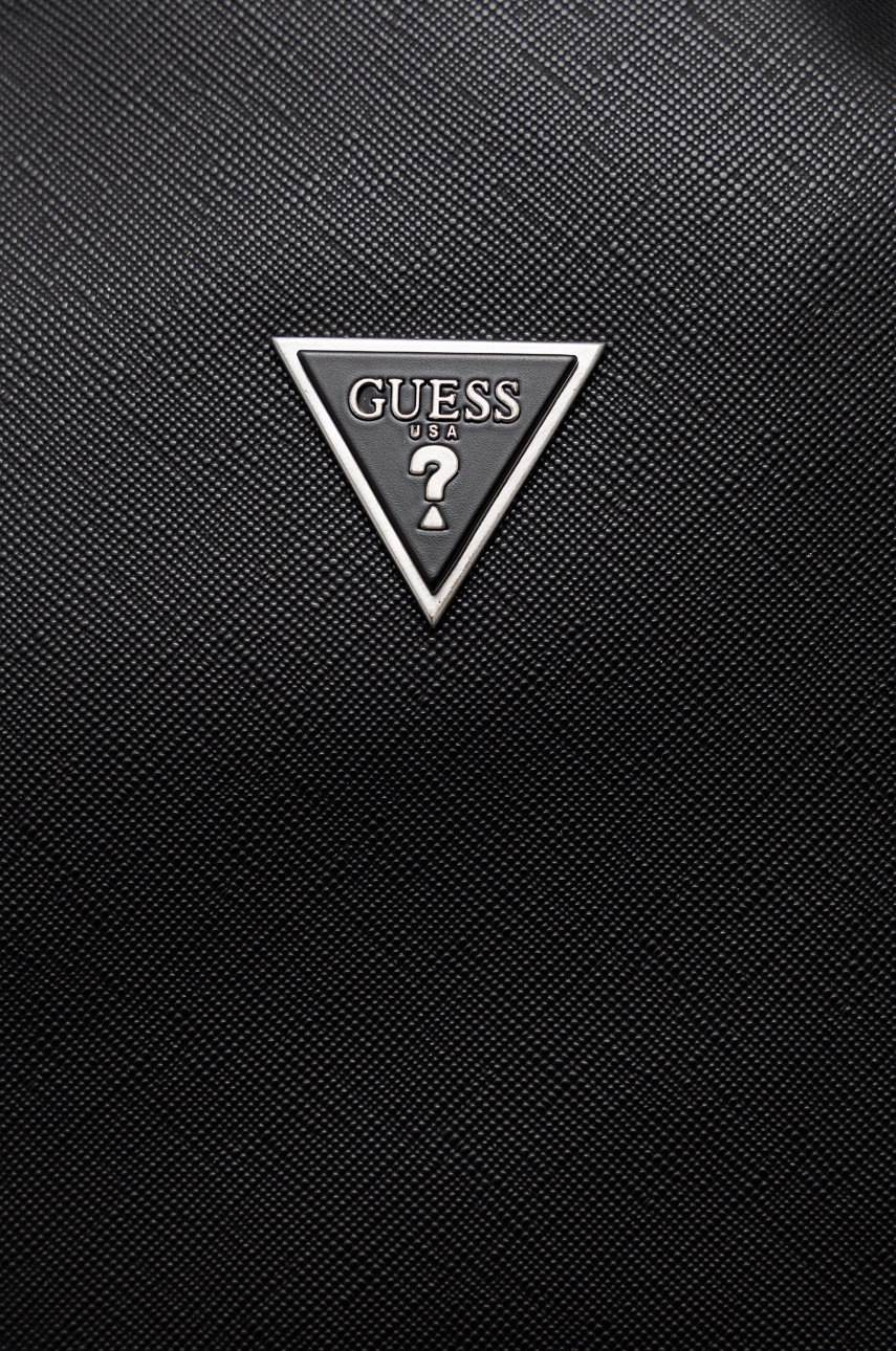 

Рюкзак Guess мужской цвет чёрный большой гладкий