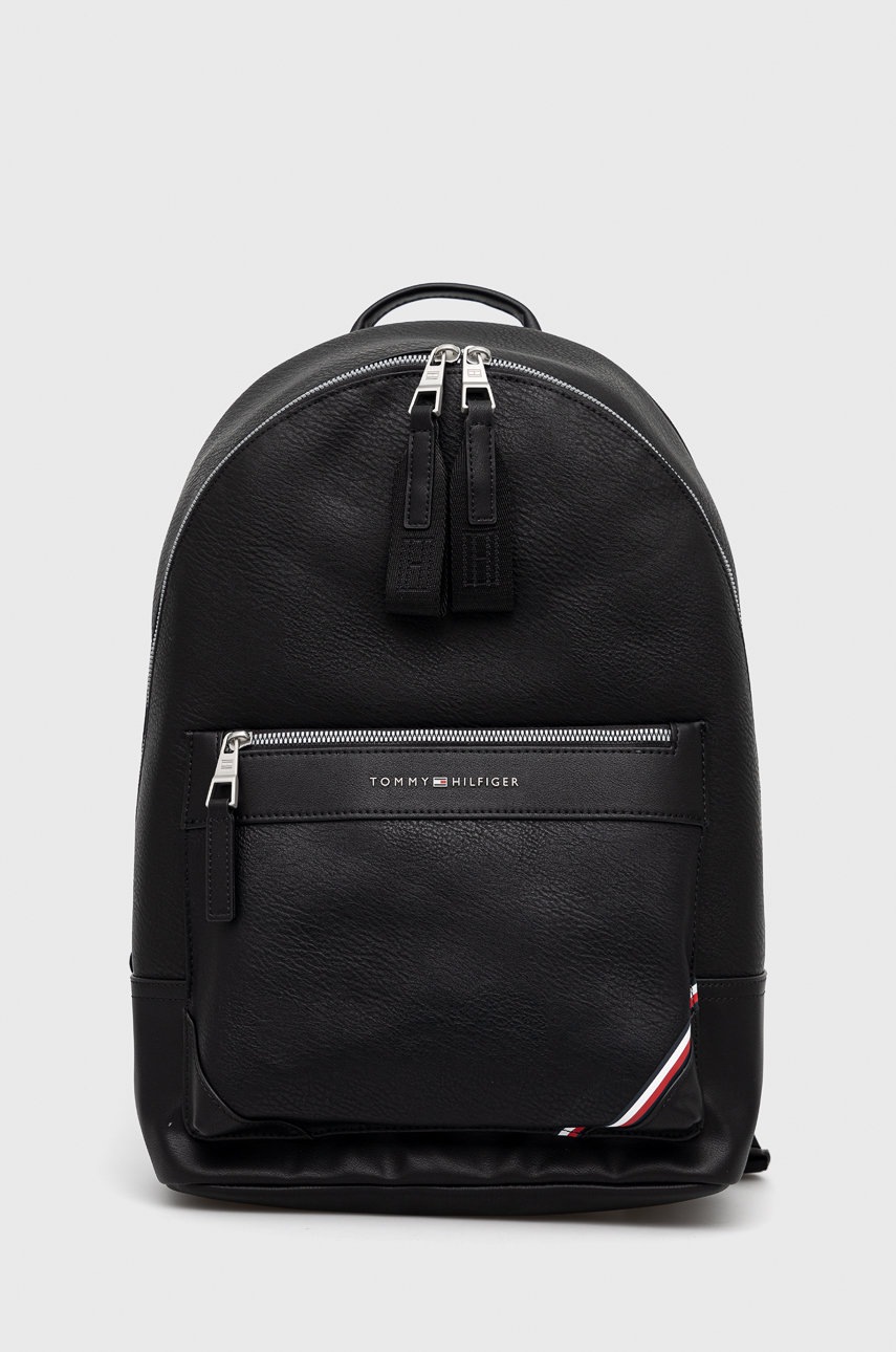 

Рюкзак Tommy Hilfiger 1985 мужской цвет чёрный большой однотонный