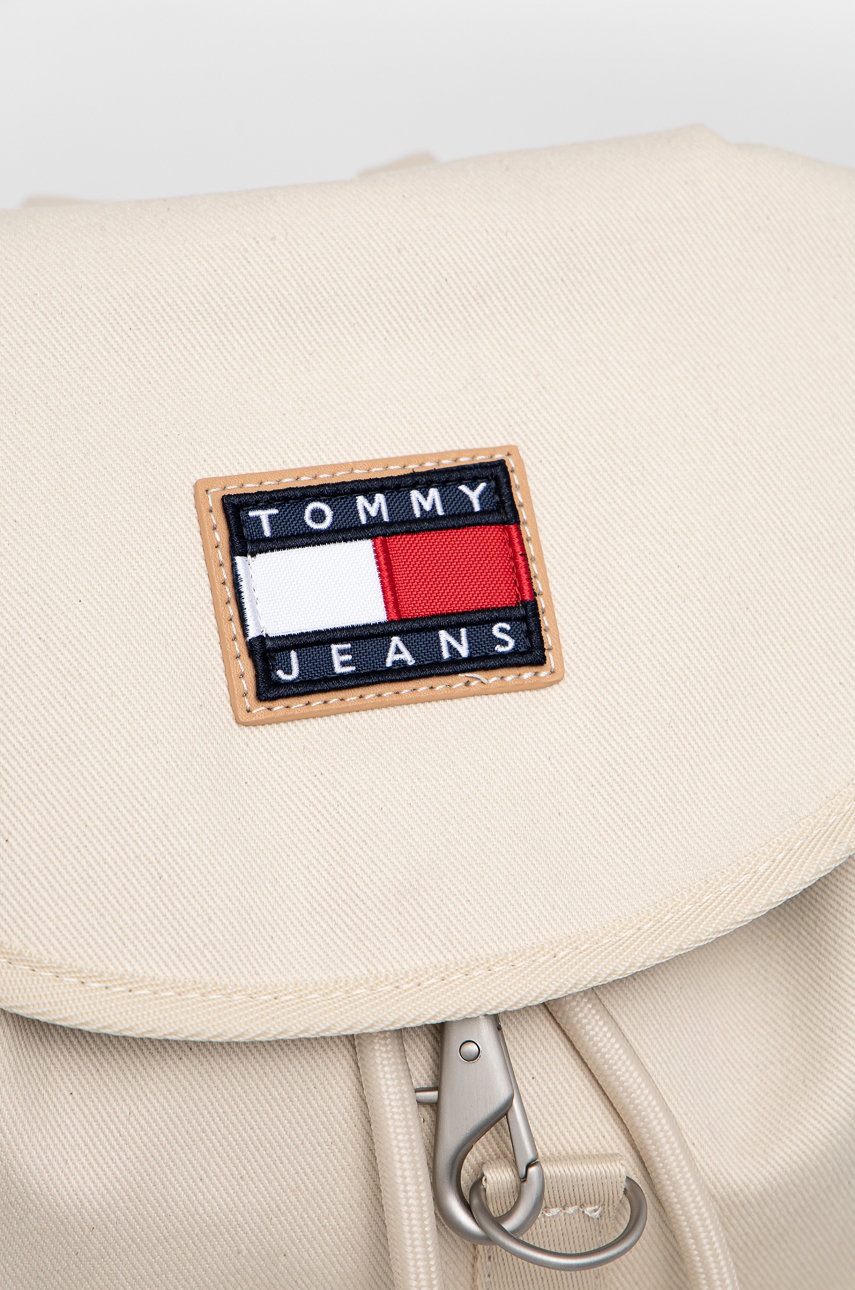

Рюкзак Tommy Jeans чоловічий колір бежевий великий однотонний
