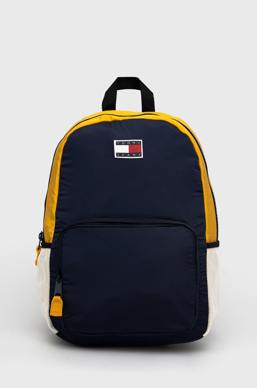 

Раница Tommy Jeans мъжки в тъмносиньо голям размер с десен, Тъмносин