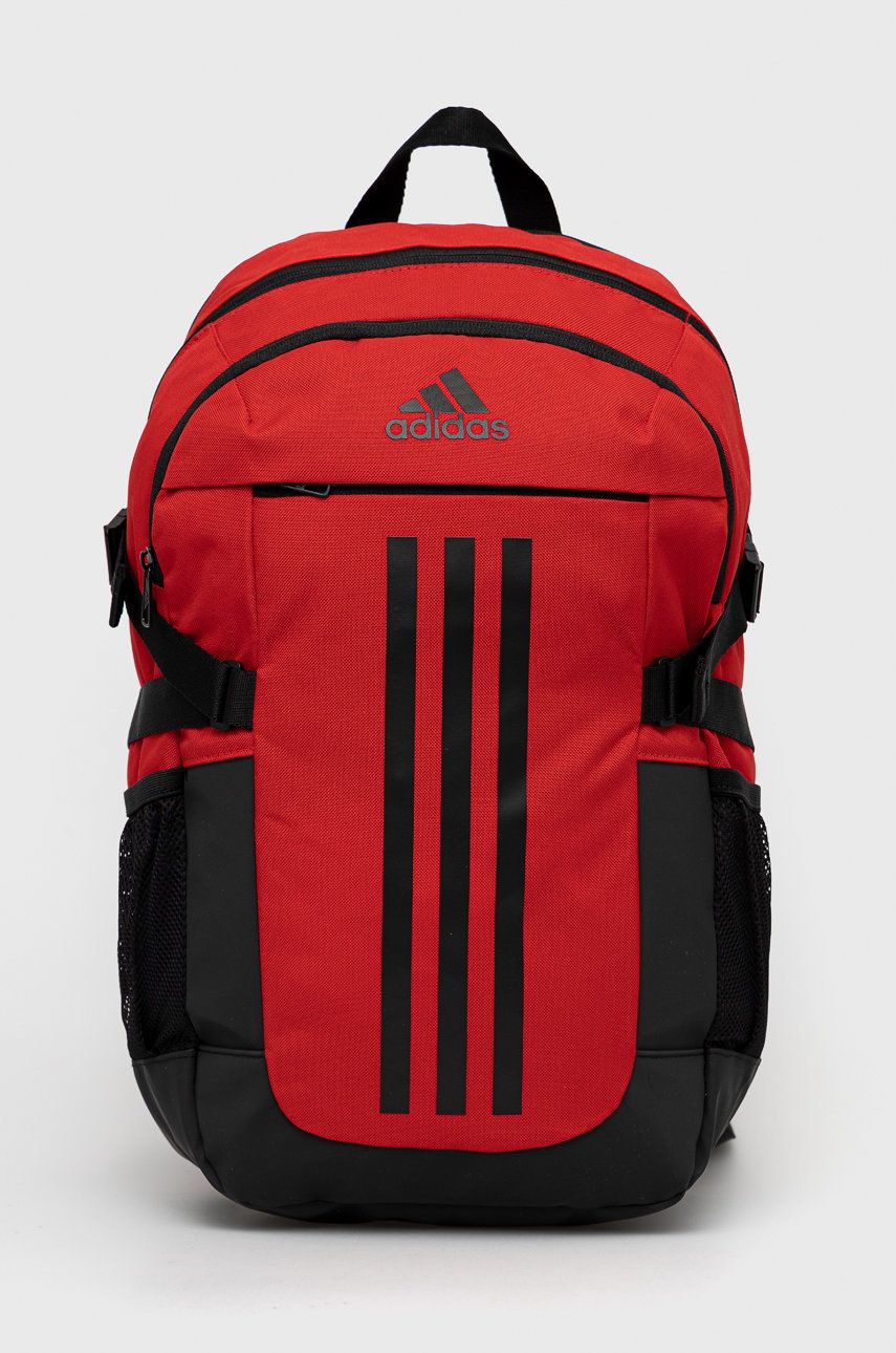 Adidas plecak męski kolor czerwony duży z nadrukiem