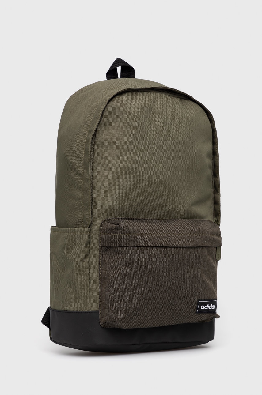 

Рюкзак adidas HC7244 чоловічий колір зелений великий гладкий