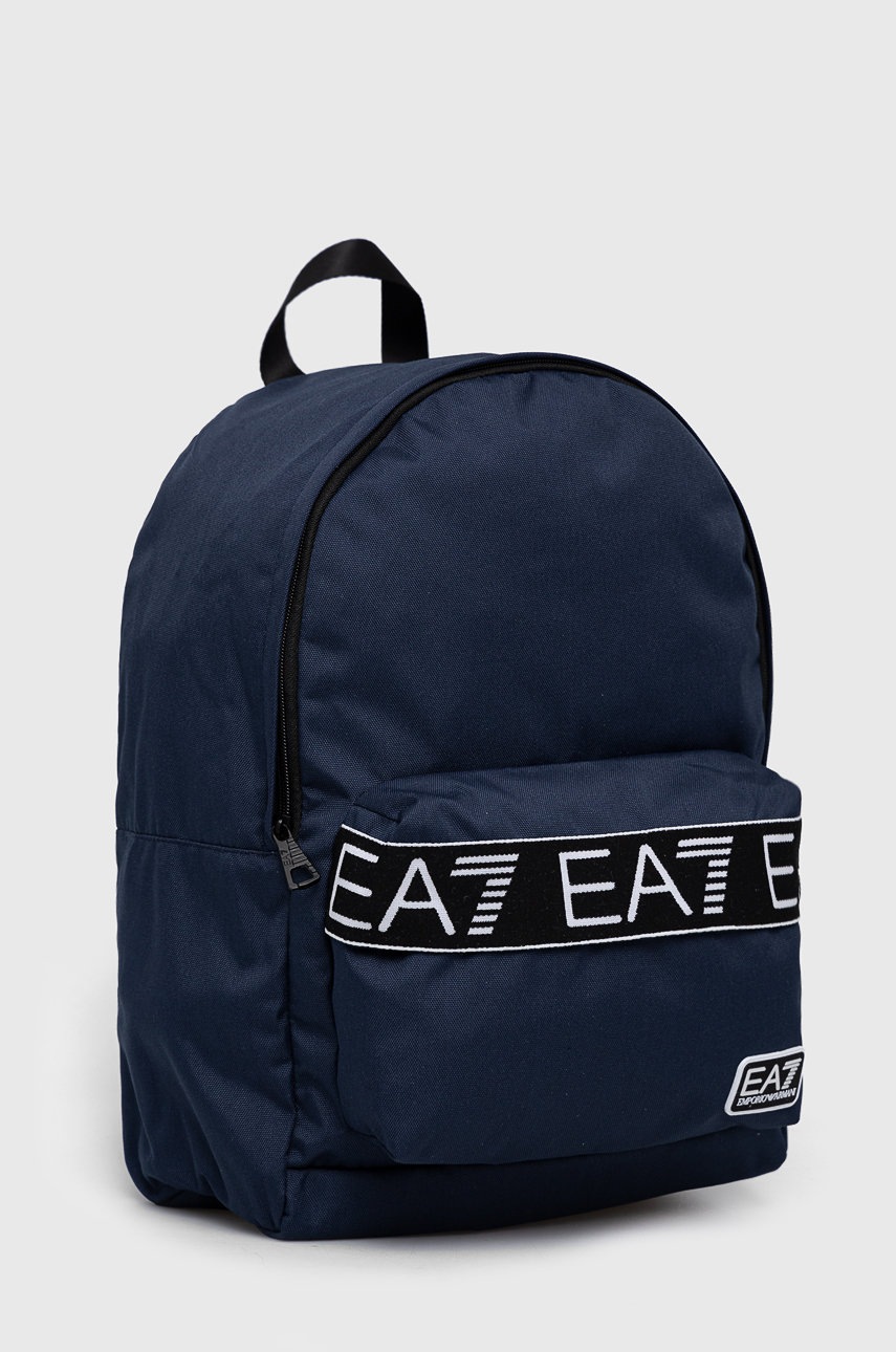 

Рюкзак EA7 Emporio Armani мужской цвет синий большой с аппликацией