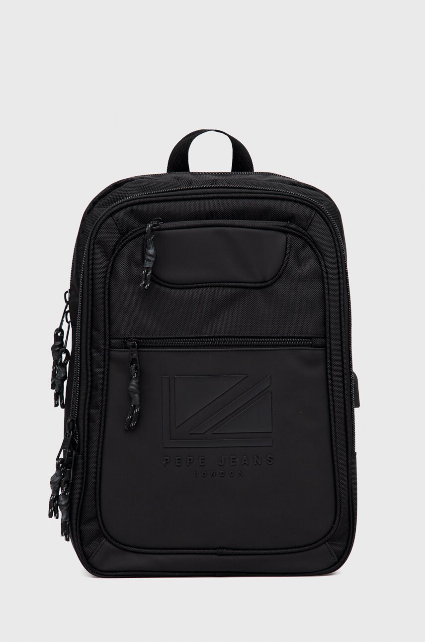 

Рюкзак Pepe Jeans Broмлey Ldn Back Pack чоловічий колір чорний великий однотонний