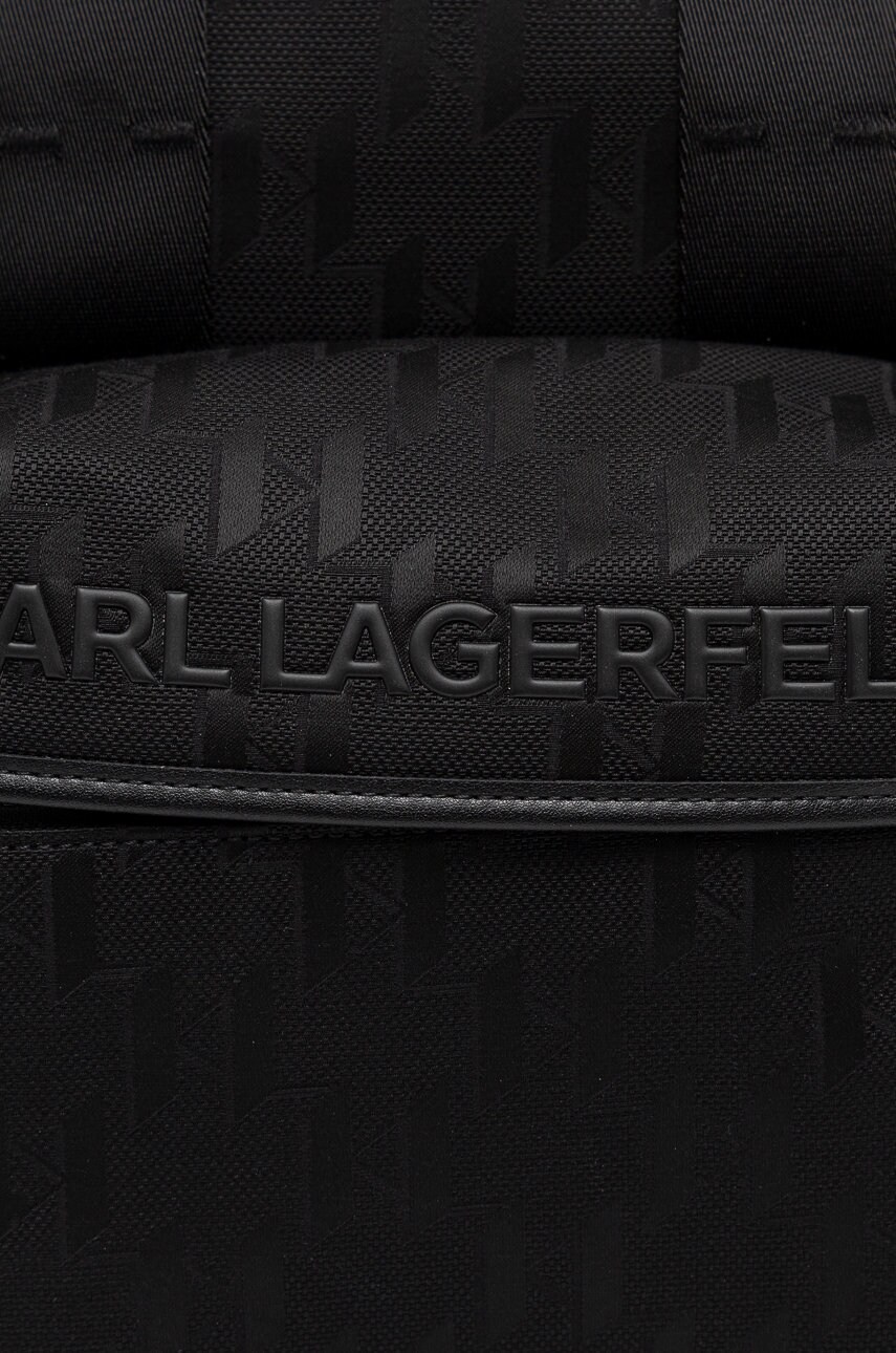 

Рюкзак Karl Lagerfeld чоловічий колір чорний великий гладкий