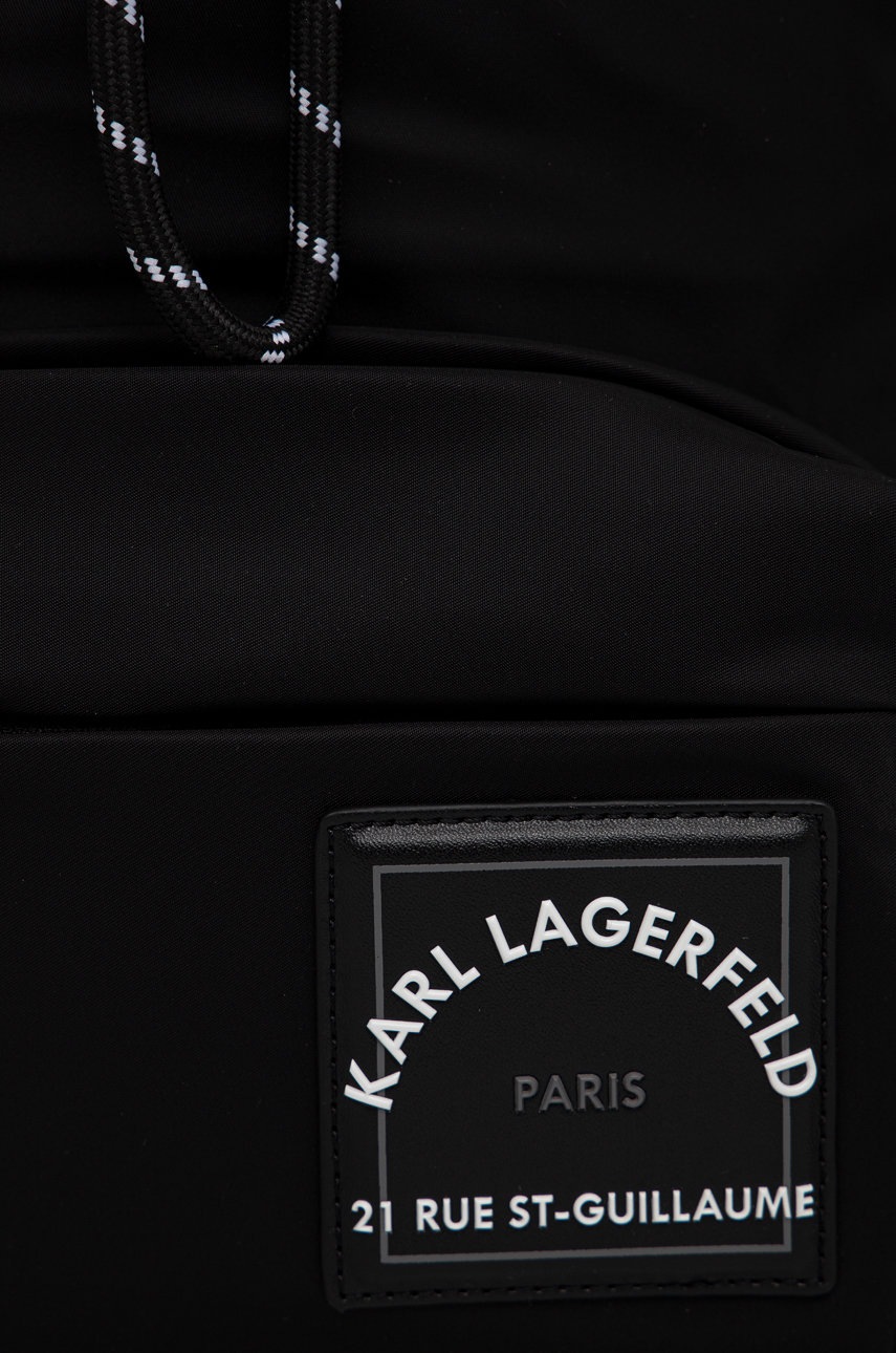 

Рюкзак Karl Lagerfeld чоловічий колір чорний великий гладкий