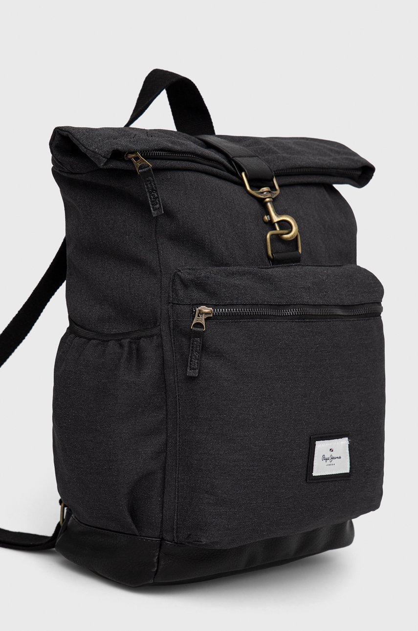 

Рюкзак Pepe Jeans Joe Backpack мужской цвет чёрный большой с аппликацией