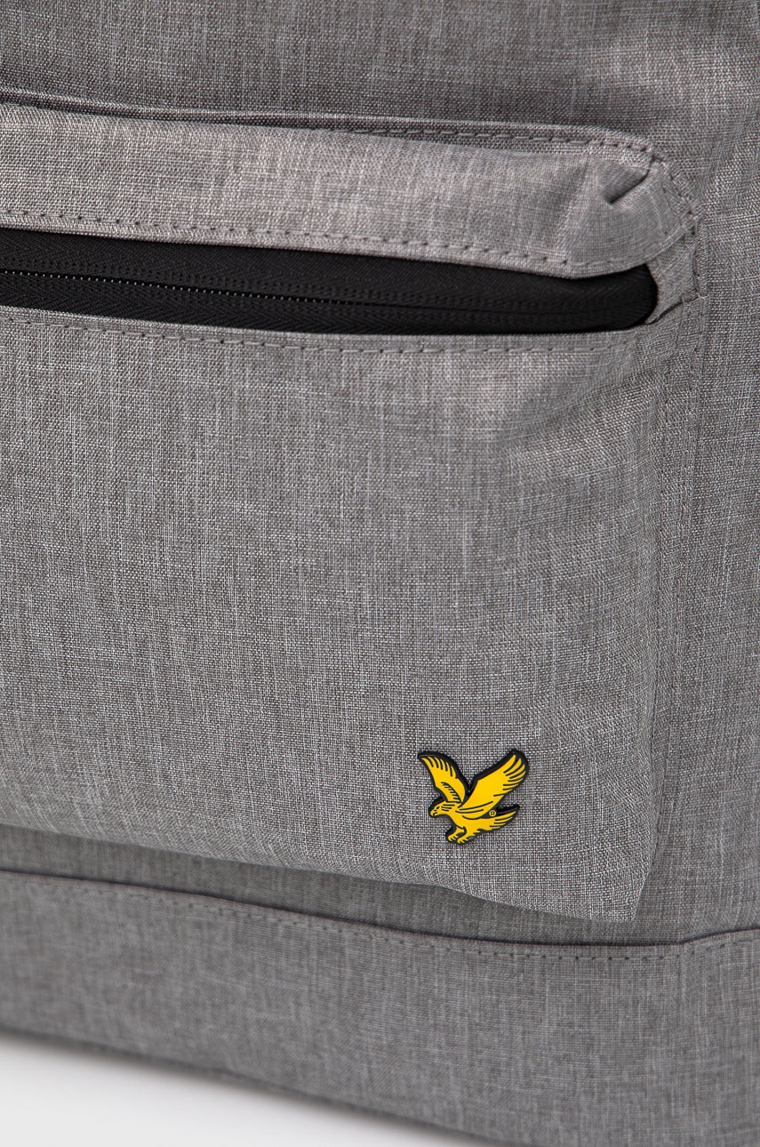 

Рюкзак Lyle & Scott мужской цвет серый большой однотонный