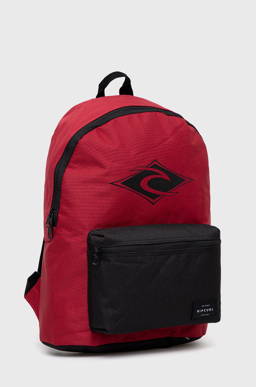 

Рюкзак Rip Curl мужской цвет красный большой с принтом