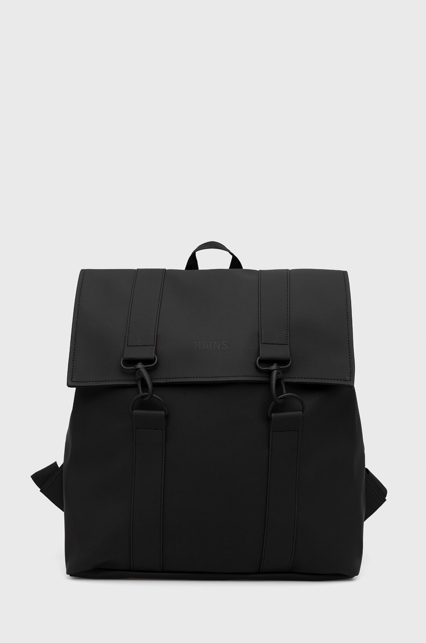 Rains rucsac 12130 Msn Bag culoarea negru, mare, neted