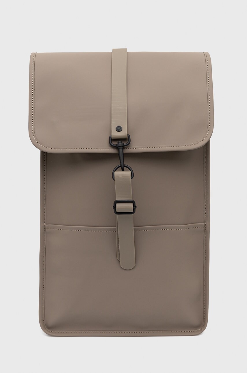 Rains rucsac 12200 Backpack culoarea bej, mare, neted