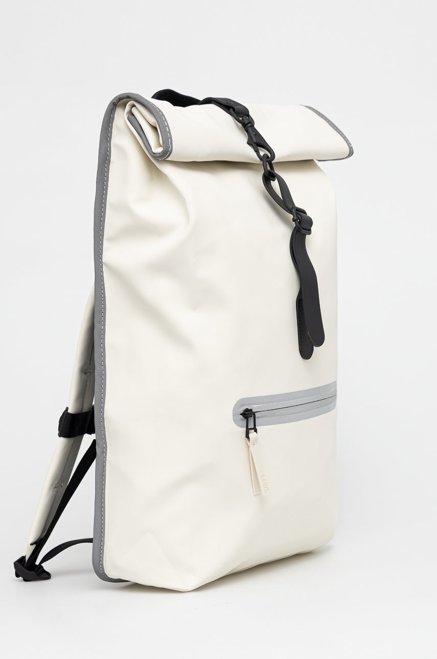 

Рюкзак Rains 14030 Rolltop Rucksack Reflective цвет бежевый большой однотонный