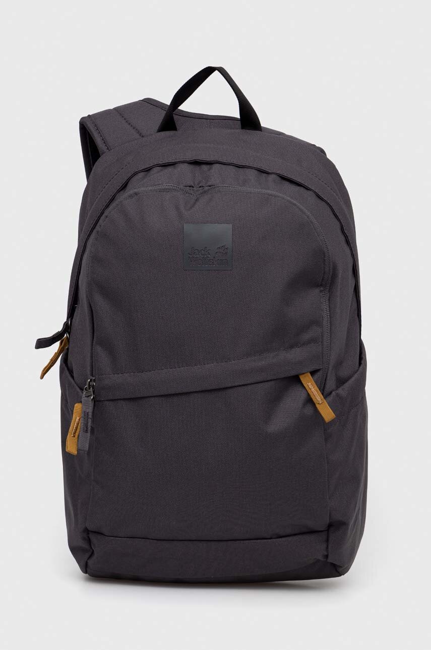 

Раница Jack Wolfskin в сиво голям размер с изчистен дизайн, Сив
