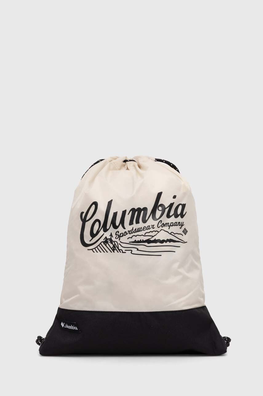 Columbia rucsac culoarea bej, cu imprimeu