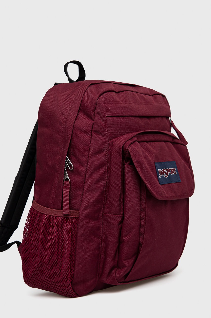

Рюкзак Jansport цвет бордовый большой с аппликацией
