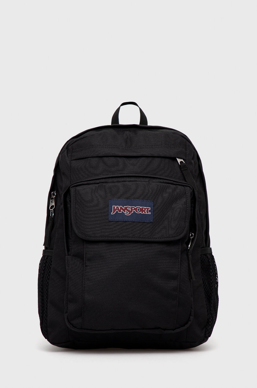 Jansport rucsac culoarea negru, mare, cu imprimeu Jansport rucsac culoarea negru, mare, cu imprimeu