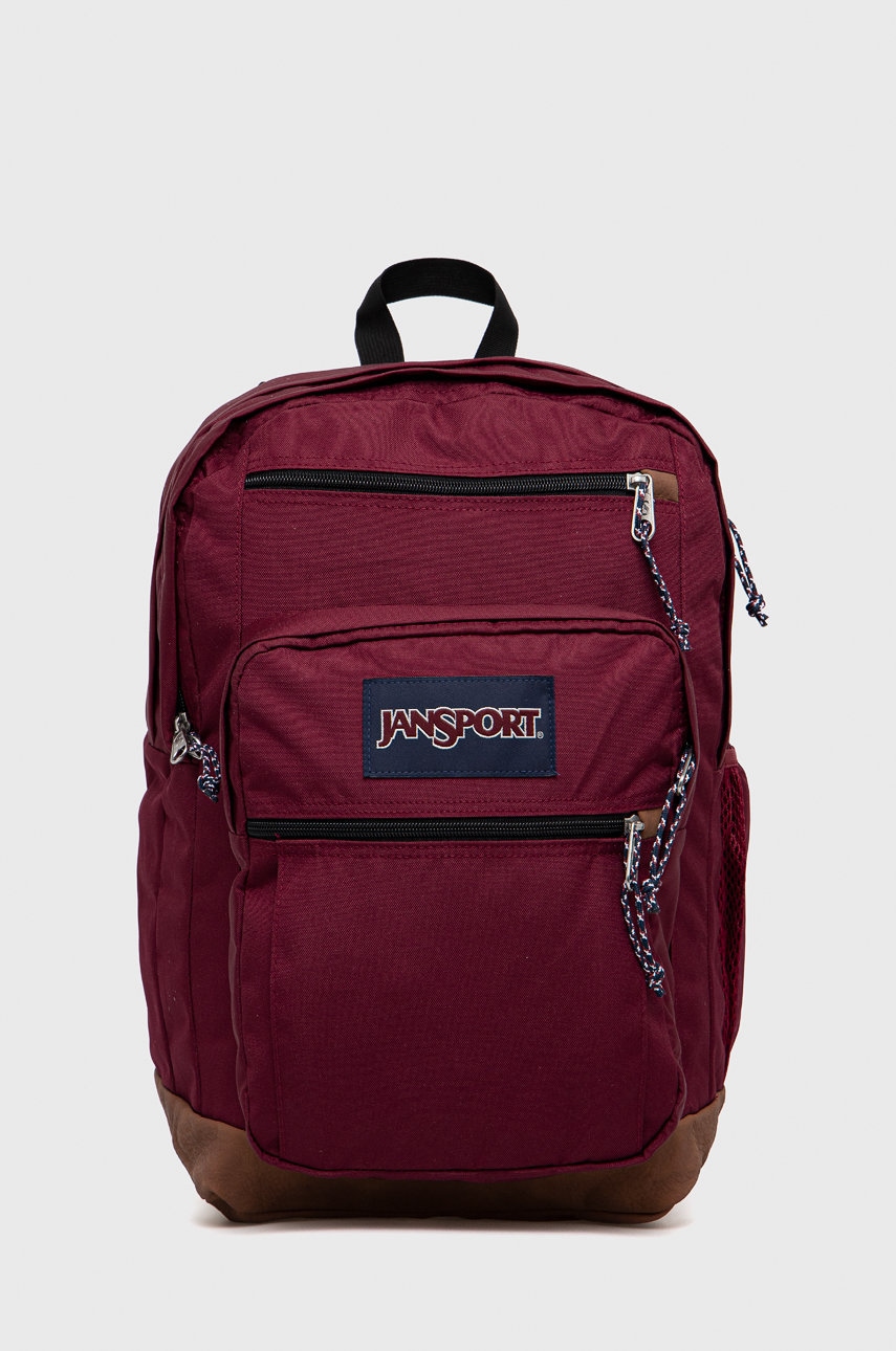 Jansport rucsac culoarea bordo, mare, cu imprimeu