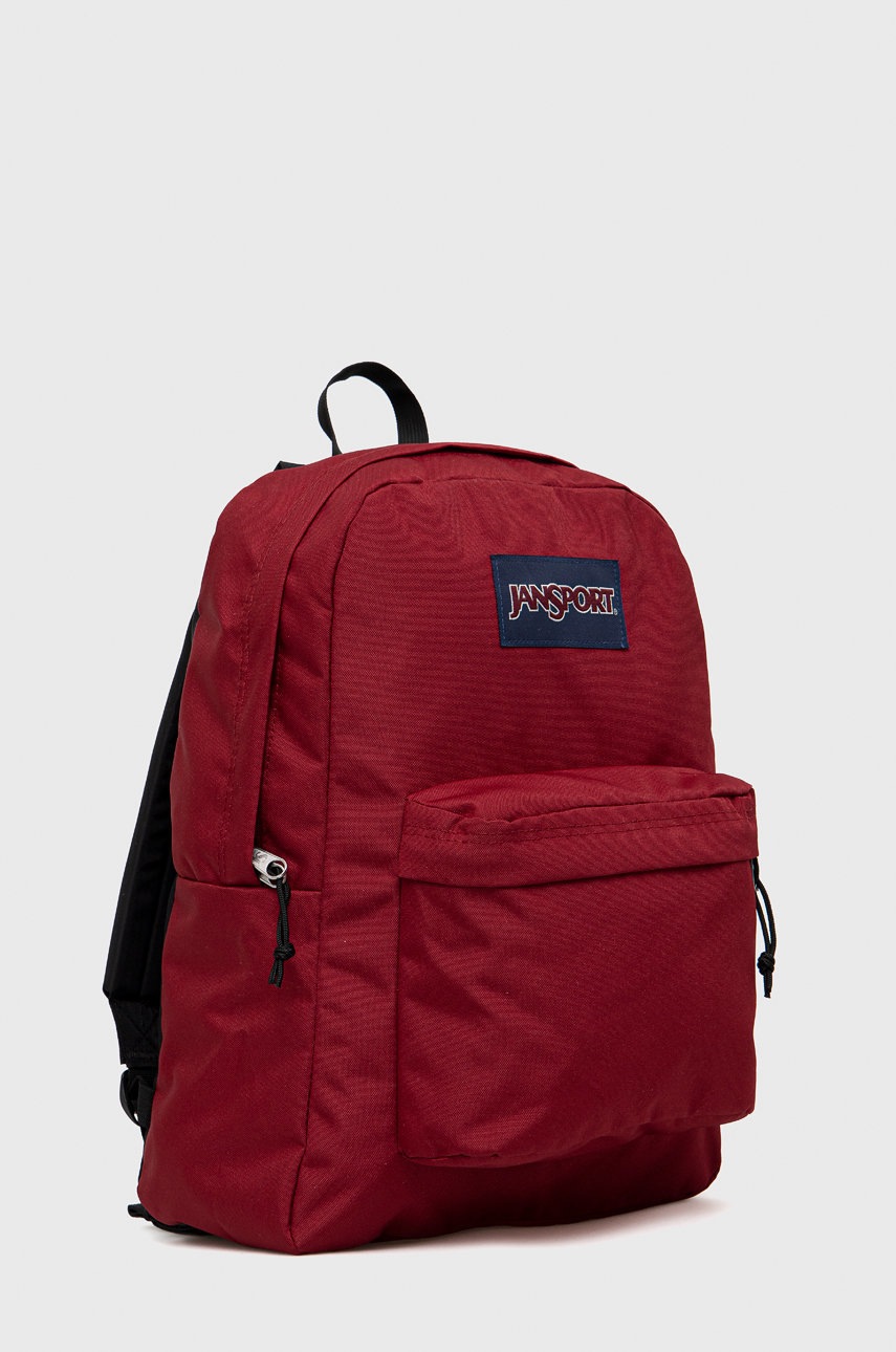 

Рюкзак Jansport цвет бордовый большой с аппликацией