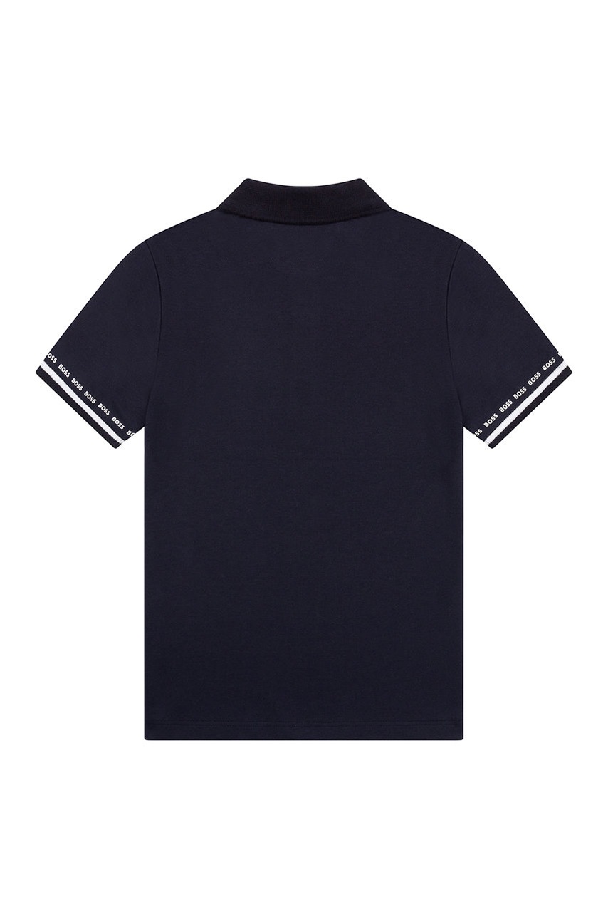 

Дитяче поло Boss колір синій однотонний