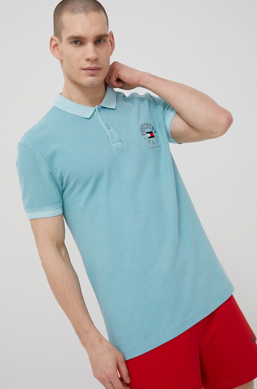 Tommy Jeans polo de bumbac neted answear.ro