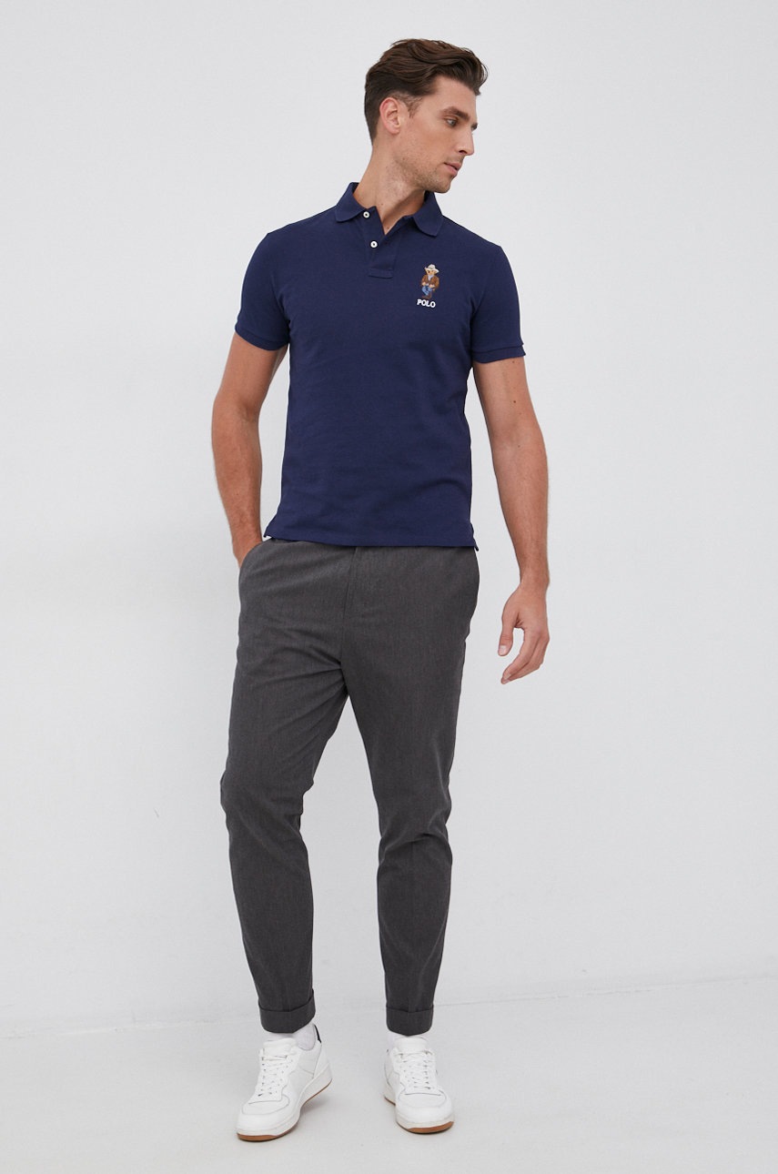 

Бавовняне поло Polo Ralph Lauren з аплікацією