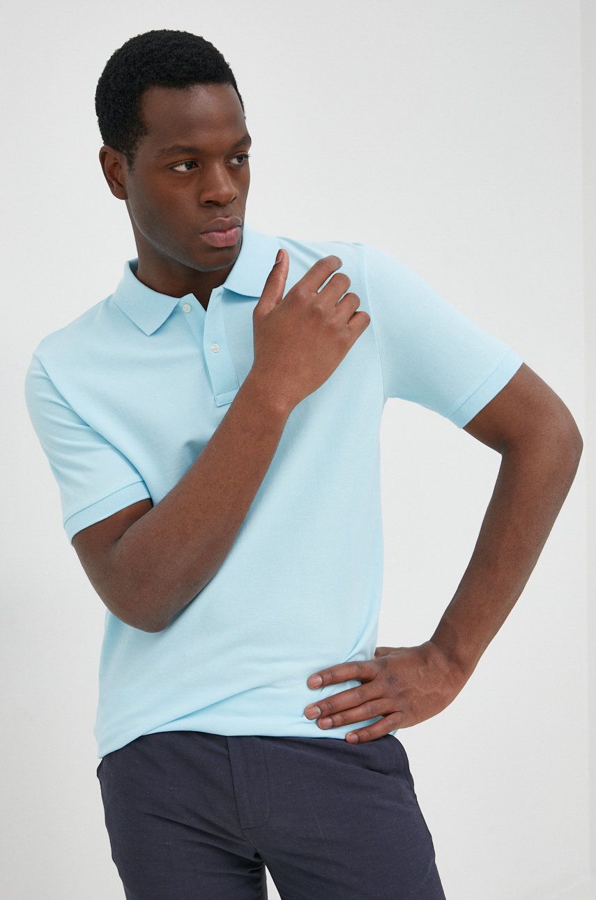 Scotch & Soda polo bawełniane gładki