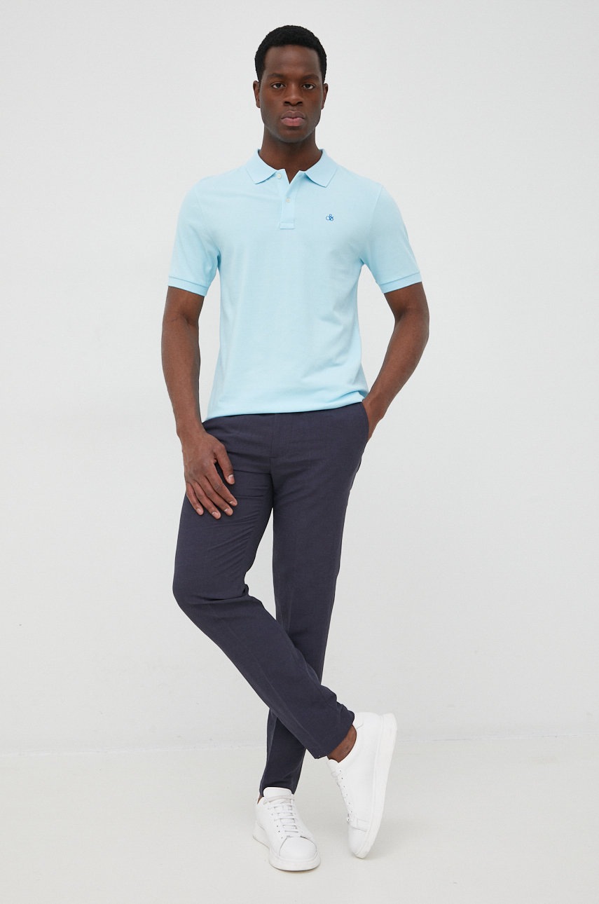 

Хлопковое поло Scotch & Soda однотонный