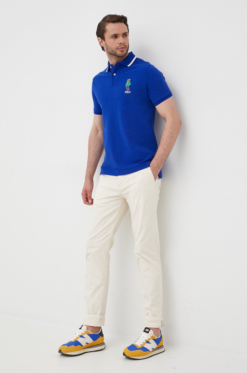 

Бавовняне поло Polo Ralph Lauren з аплікацією