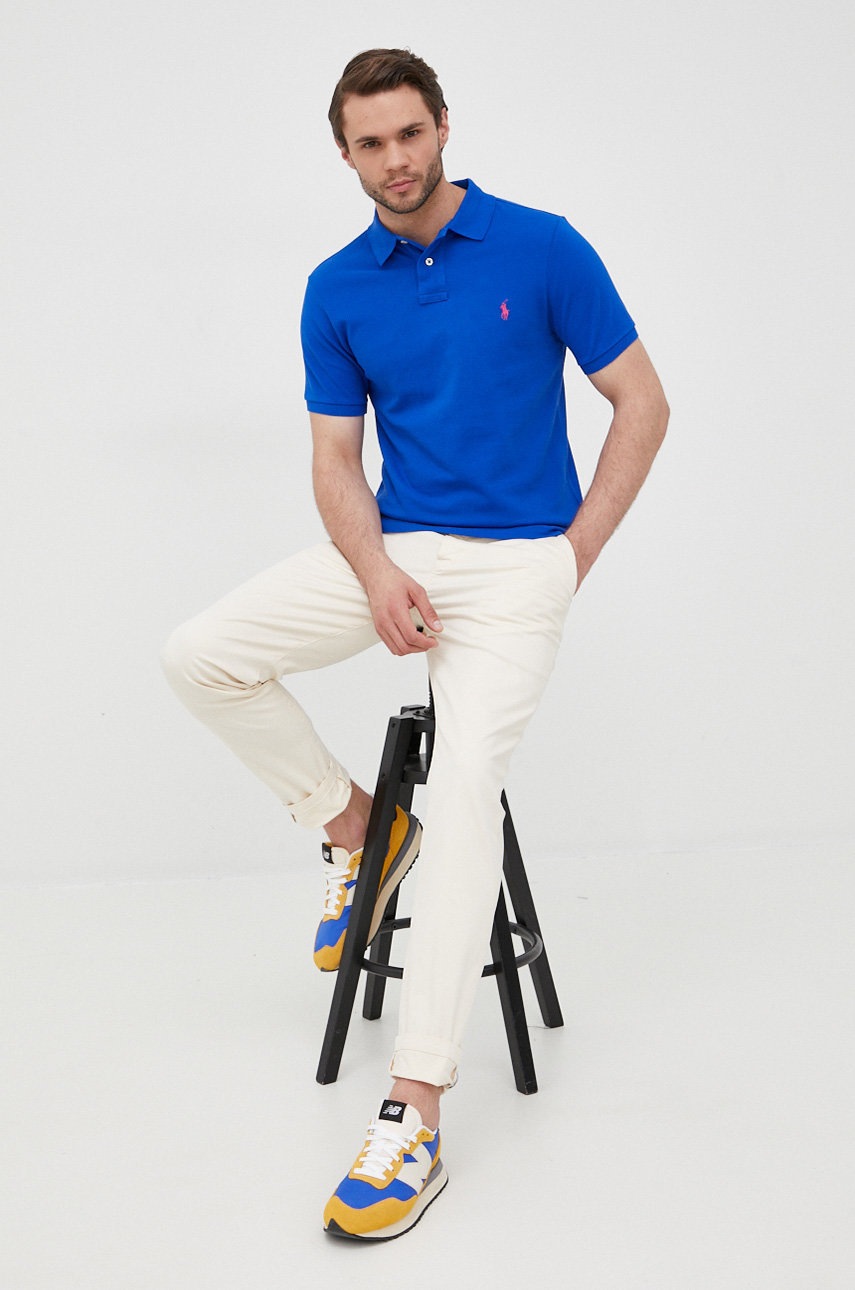 

Бавовняне поло Polo Ralph Lauren однотонний