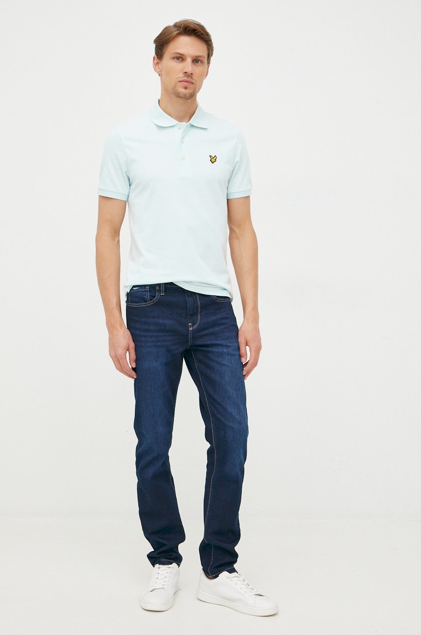 

Поло Lyle & Scott мужской однотонный