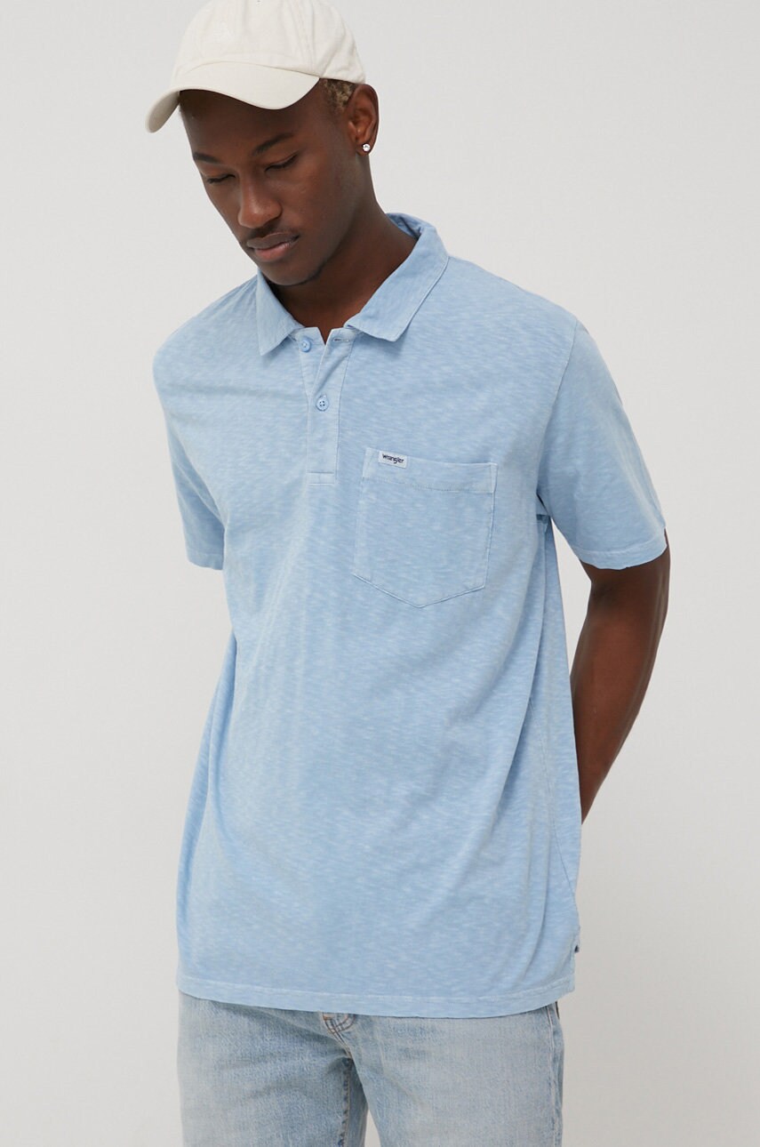 Wrangler polo de bumbac neted