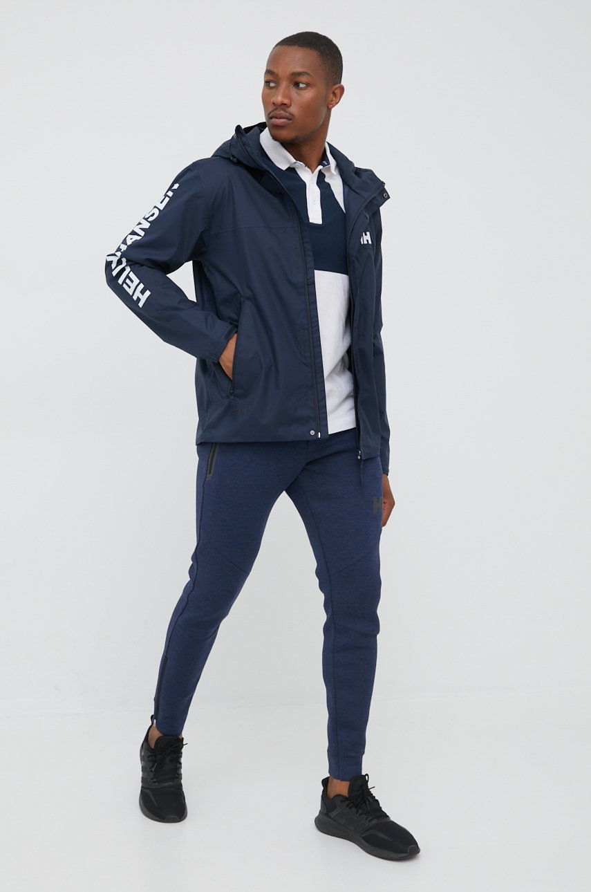 

Бавовняне поло Helly Hansen колір білий однотонний