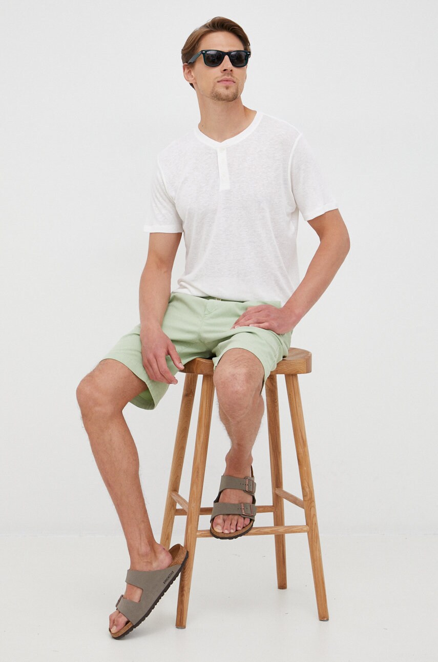 Lindbergh tricou de in culoarea bej, neted