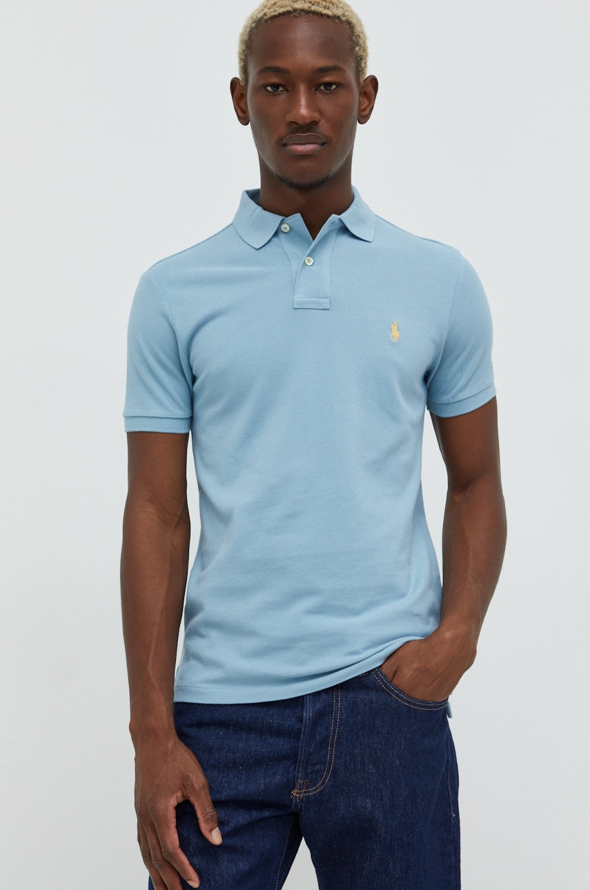 

Хлопковое поло Polo Ralph Lauren однотонный