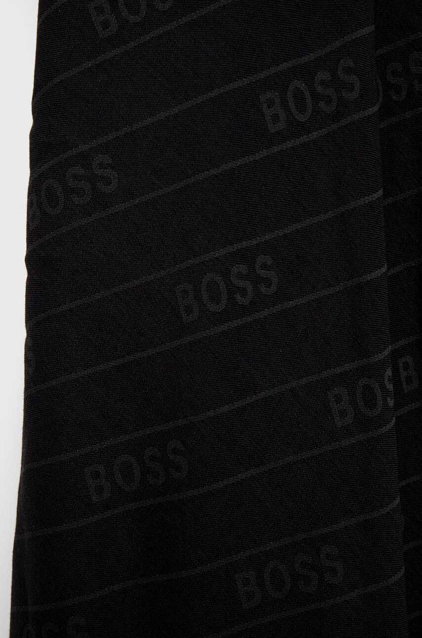 

Платок с примесью шерсти Boss цвет чёрный гладкая