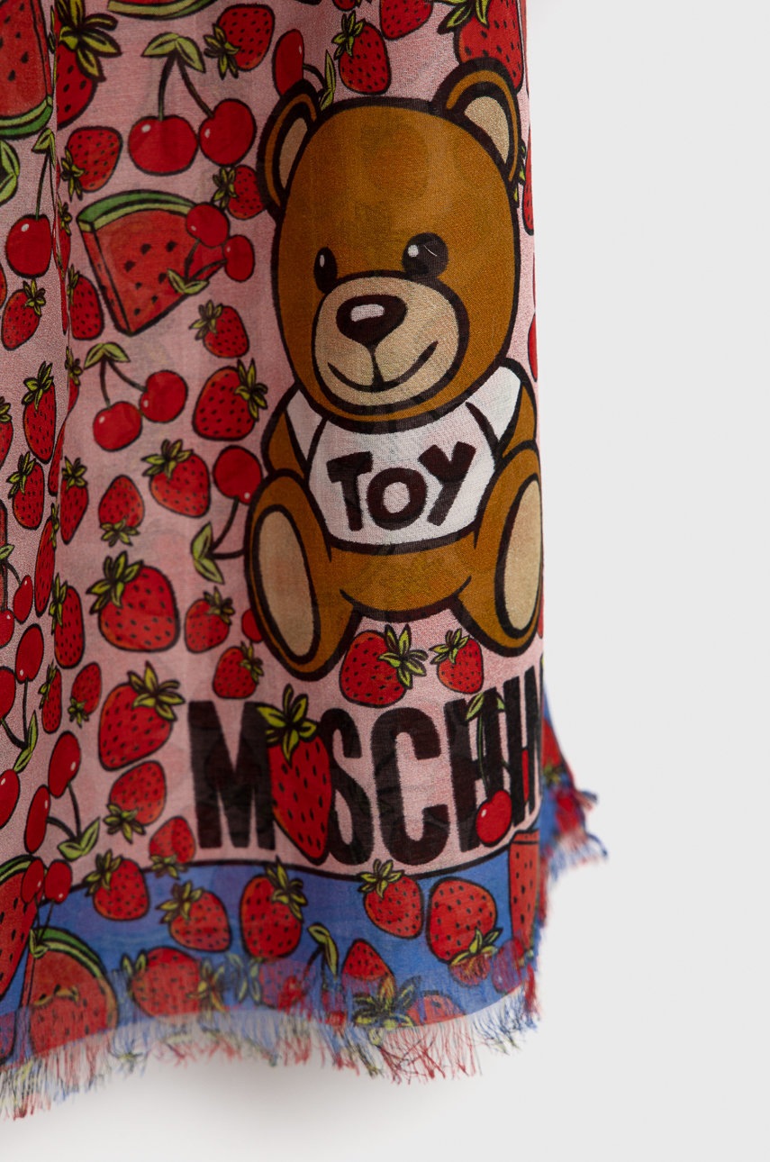 

Шарф с примесью шёлка Moschino с узором