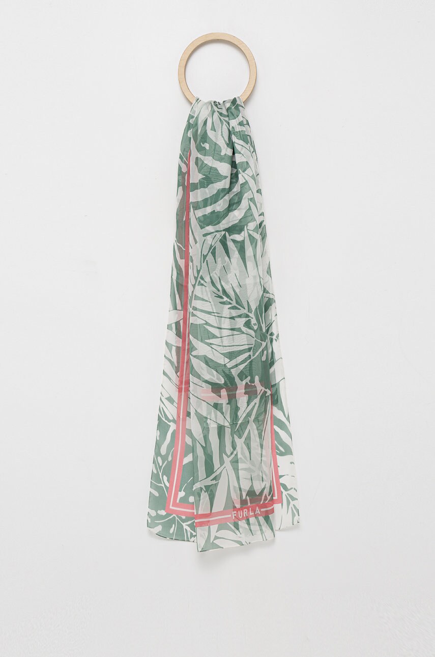 Furla sal de matase culoarea verde, modelator